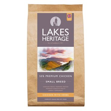 Lakes Heritage Small Breed Dog Food 2kg - Chicken with Herbs