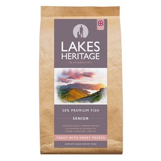 Lakes Heritage Grain Free Senior Dog Food – Trout with Asparagus