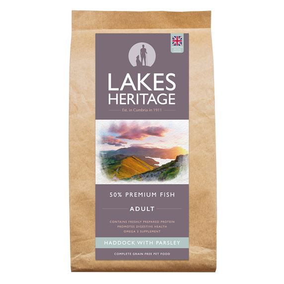 Lakes Heritage Grain Free Dog Food - Haddock with Parsley