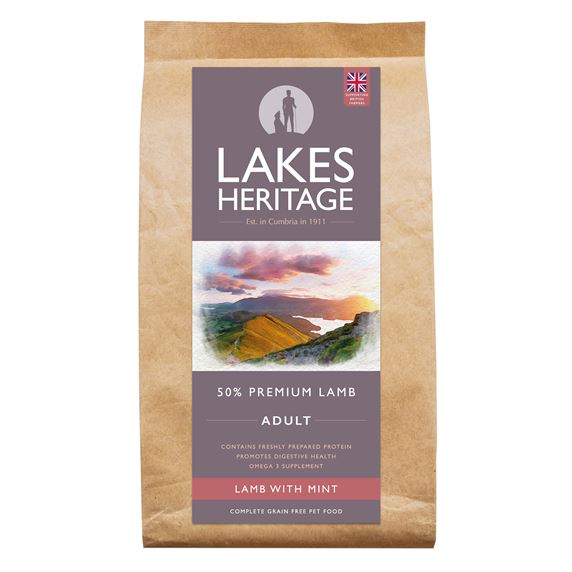 Lakes Heritage Grain Free Dog Food - Lamb with Mint