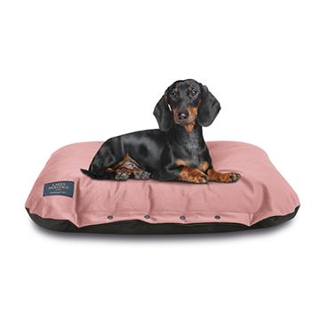 Lakes Heritage Cushioned Dog Bed - Pink